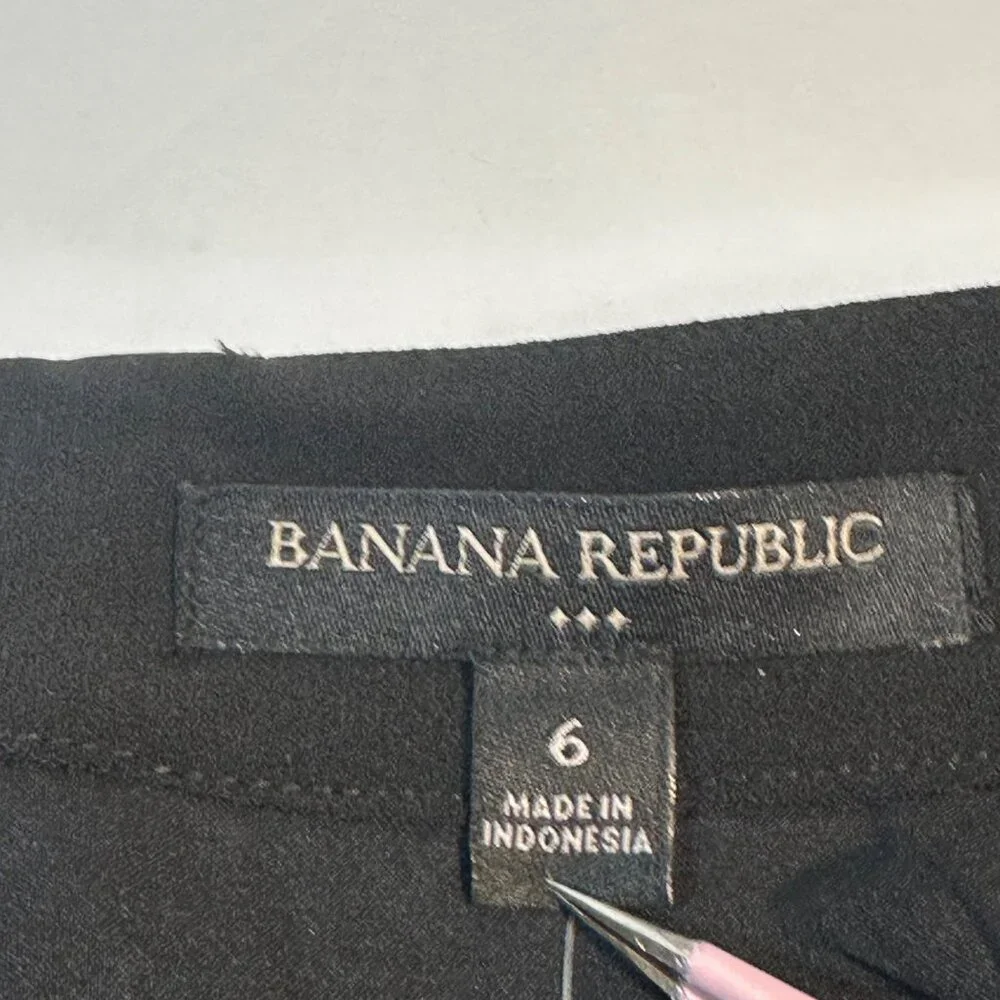 Banana Republic Women's Black Faux Wrap Skirt Size 6 New With Tags MSRP $69.99 - Picture 4 of 12